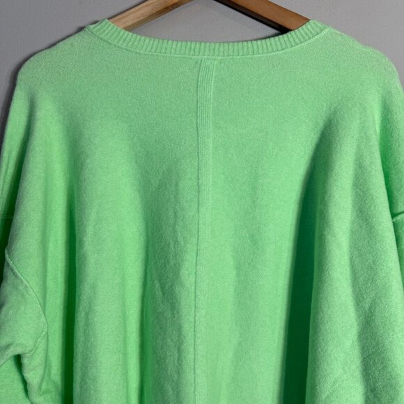 Free People Luna Pullover Sweater Women's Small Kiwi Candy Knit Oversized NWT - Picture 13 of 16